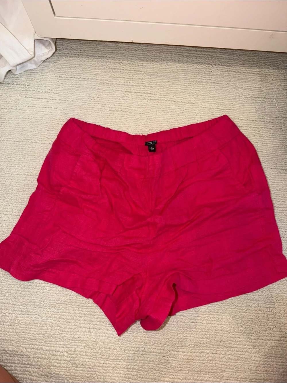 J Crew Women's Hot Pink Linen Blend Shorts - size small